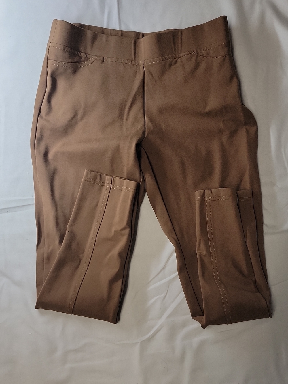 Tempo Paris Brown Pull-On Leggings L